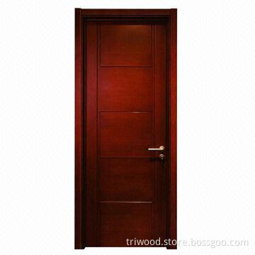 Exquisite Interior Composite Wood Door with Natural Wood Veneer and Environment-friendly Painting